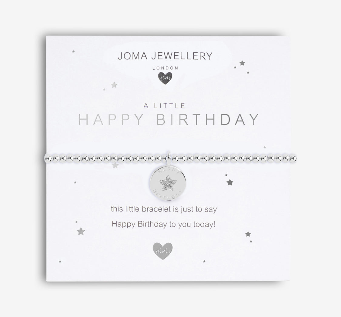 Joma Jewellery- Children’s Bracelet- Happy Birthday