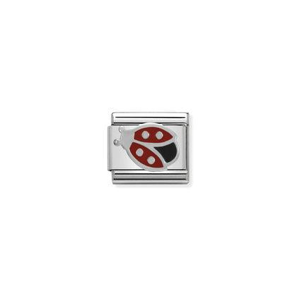 Silver Enamel - Ladybird Charm By Nomination Italy