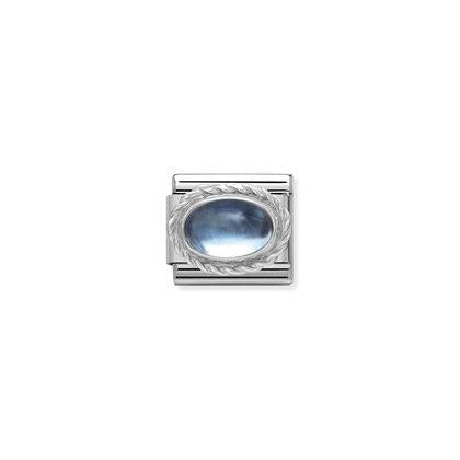 Silver Stones - Light Blue TopazCharm By Nomination Italy
