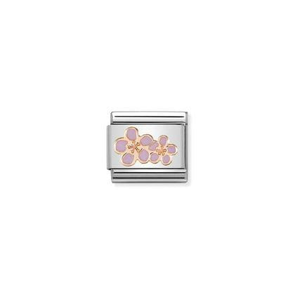 Rose Gold - Peach Blossom charm By Nomination Italy