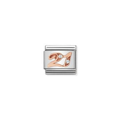 Rose Gold - Age 21 charm By Nomination Italy