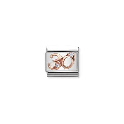 Rose Gold - Age 30 Charm By Nomination Italy