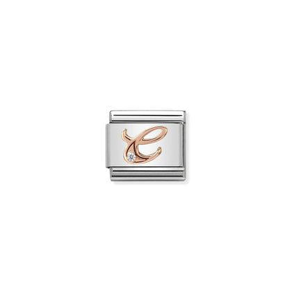 Rose Gold - Letter C Charm By Nomination Italy