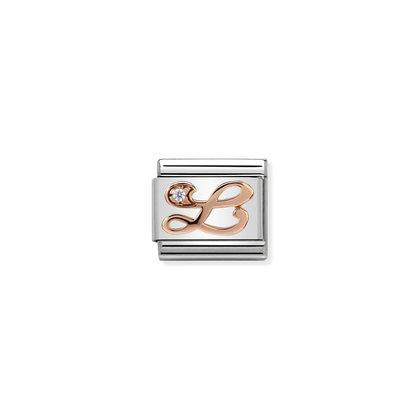 Rose Gold - Letter L charm By Nomination Italy