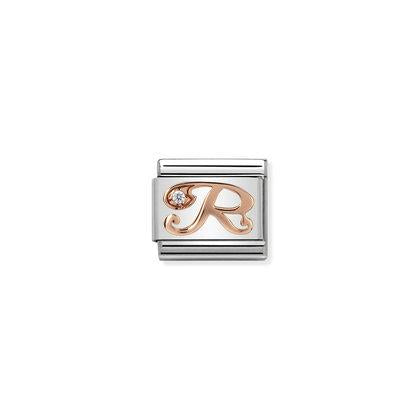 Rose Gold - Letter R Charm By Nomination Italy