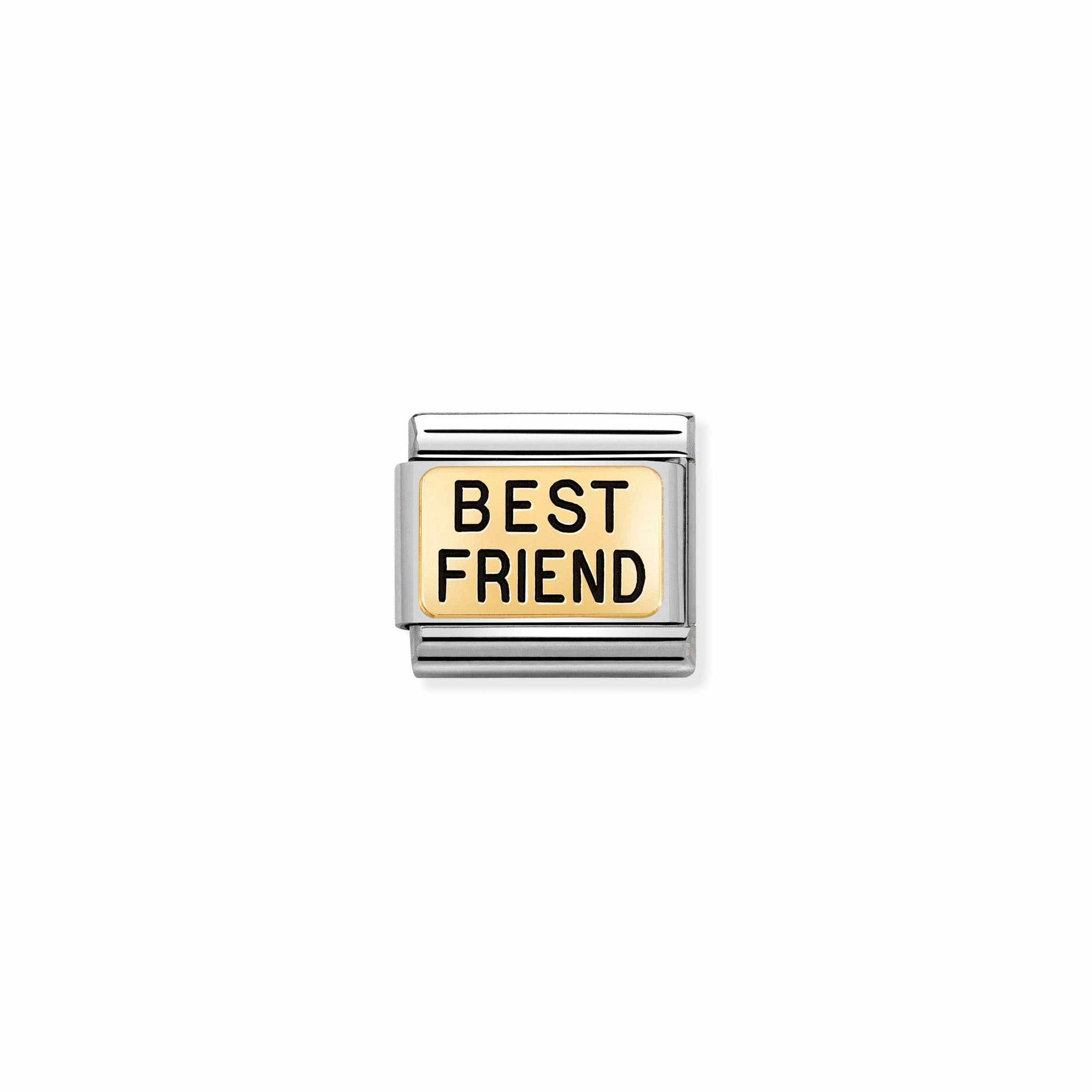 Nomination Charm - Gold Enamel - Best Friend