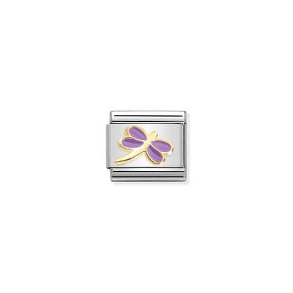 Purple Dragonfly - Gold Enamel - Nomination Link
