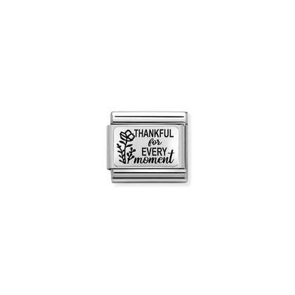 Nomination Charm - Thankful For Every Moment