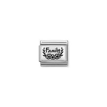 Nomination Charm - Family With Flowers