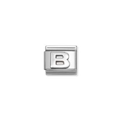 Letter B - Silver Link - Nomination Italy