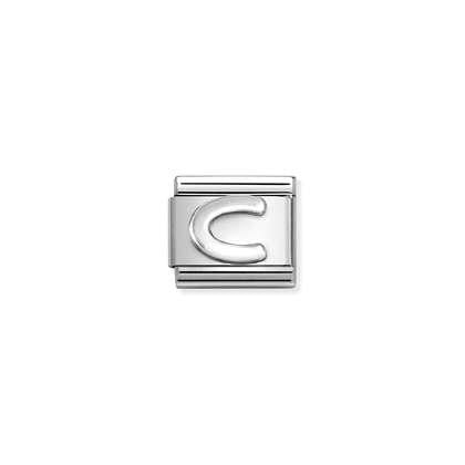 Letter C - Silver Link - Nomination Italy
