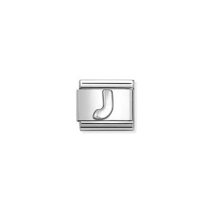 Letter J - Silver Link - Nomination Charm