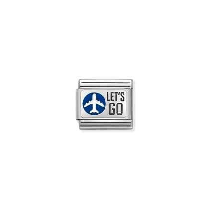 Lets Go - Link - Silver Enamel - Nomination Italy