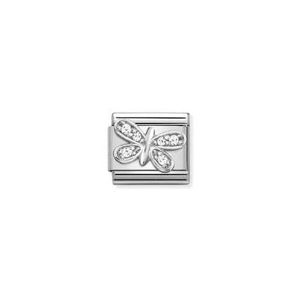 Nomination Charm - Spring Life Collection - Silver - White Butterfly