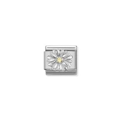 Nomination Charm - Spring Life - Silver Daisy