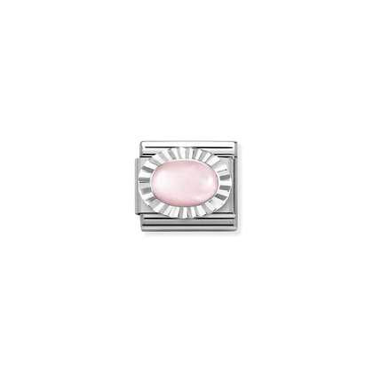 Rose Quartz Charm - Silver - Nomination Italy
