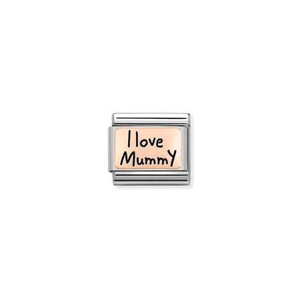 I Love Mummy - Rose Gold Plate - Nomination Charm
