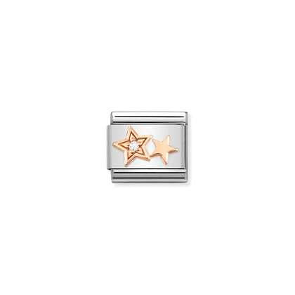 Double Star Charm - Rose Gold - Nomination Italy